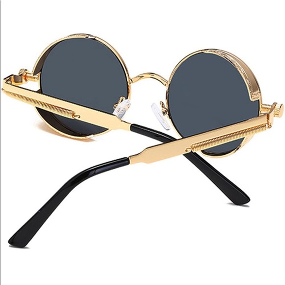 BRAND NEW TRENDY RETRO ROUND SUNGLASSES NWT - Picture 3 of 9